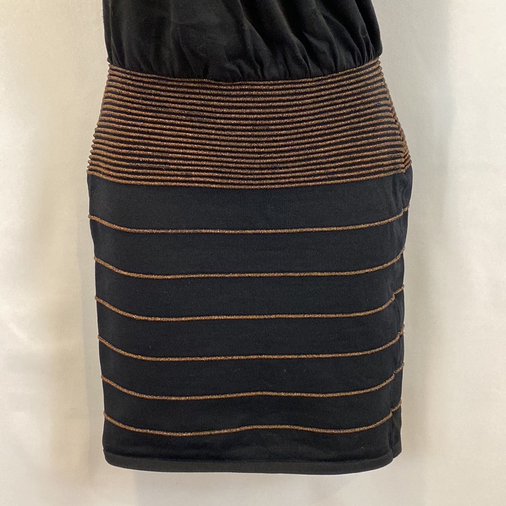 Arden B sleeveless Bodycon dress with bronze metallic decor size M - Picture 5 of 11